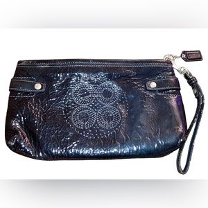 Coach Wristlet | Black Leather
